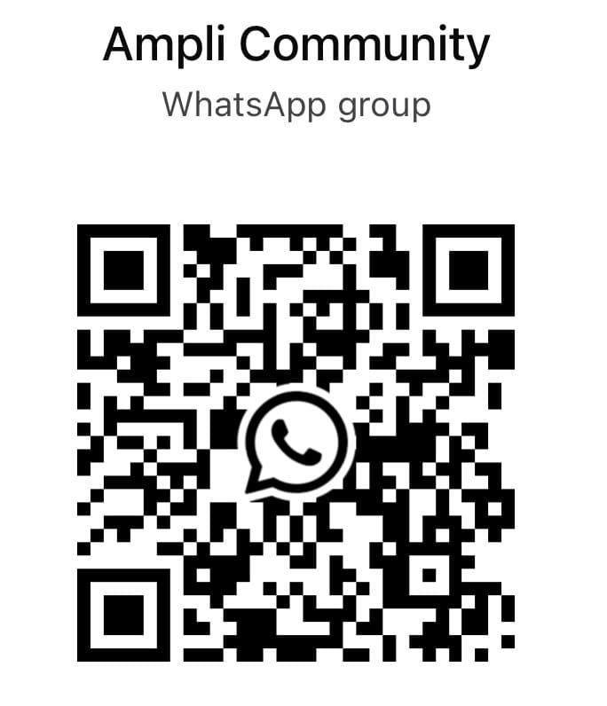 QR code to join the Ampli Berlin WhatsApp community